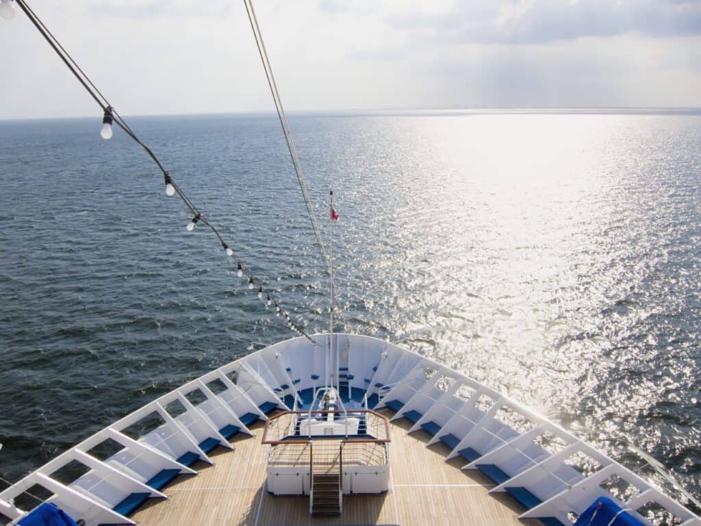 bow-of-cruise-ship-at-sea